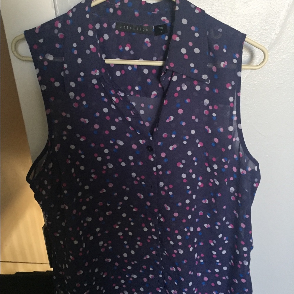 Sheer sleeveless top